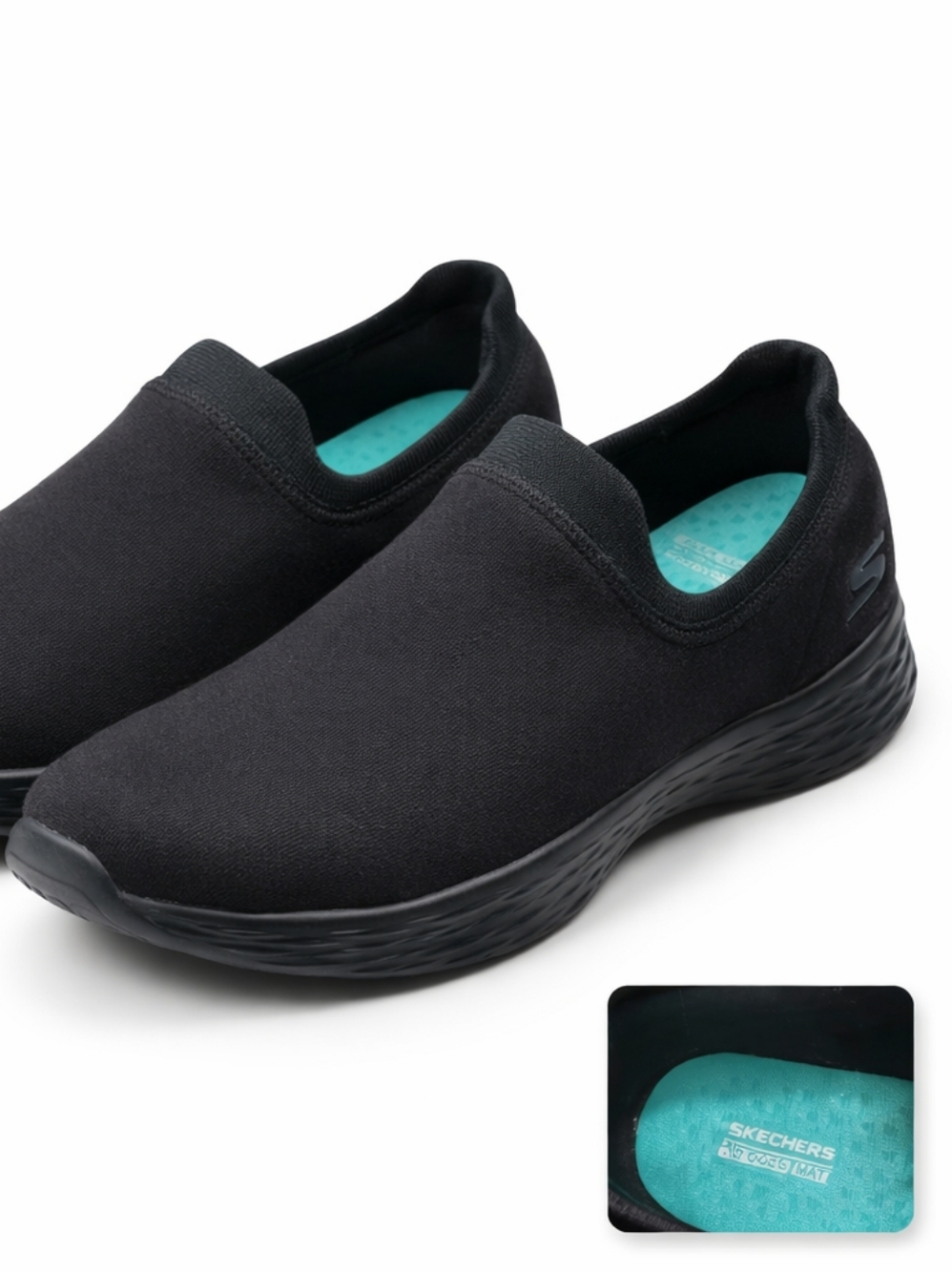 Skechers You Define Women's Size 11 Shoes Black Slip On Comfort Walking Sneakers